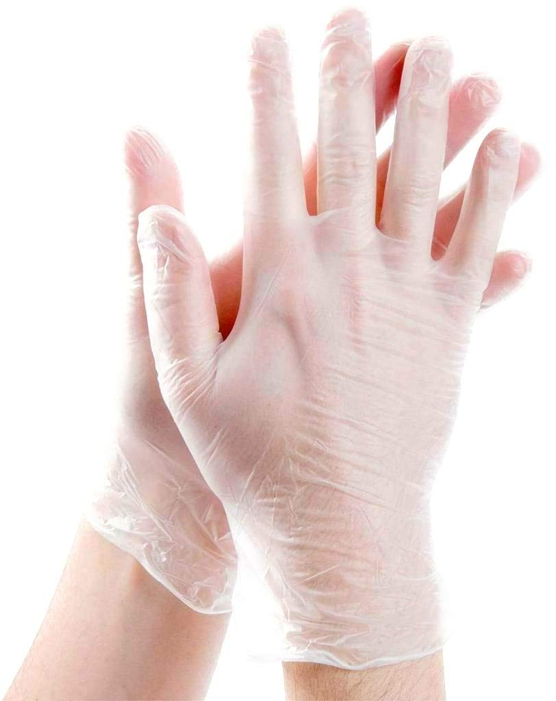 Multi-Purpose Vinyl Gloves, Powder Free, Disposable, Extra Strong - Box of 100